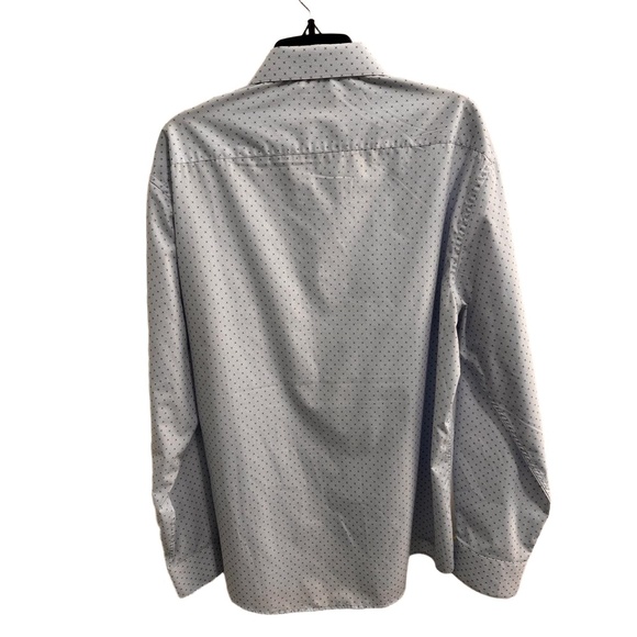 Ben Sherman White & Blue Long Sleeve Button Up Collared Dress Shirt MensXL 34/35 - Picture 7 of 10